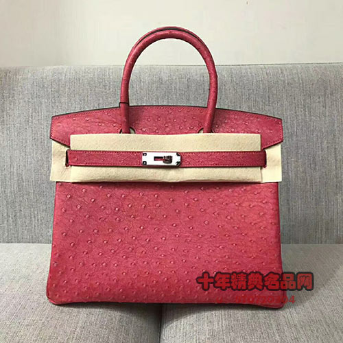 专业的鸵鸟皮纯手工Birkin30 帮助您拥抱时尚