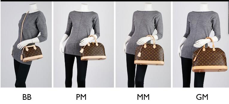 LV包包BB PM MM和GM意味着什么？手袋尺码指南