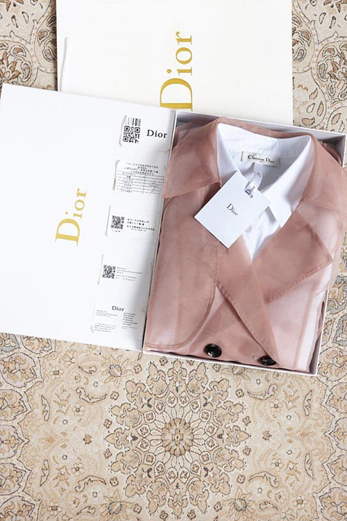 外贸女装Dior迪奥时尚衬衫裙风衣连衣裙两件套