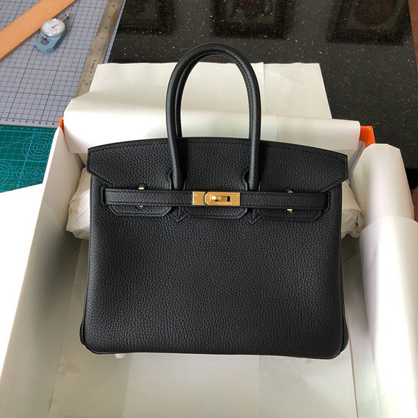 Birkin25/30 Togo皮 经典黑色铂金包 低调奢华有内涵