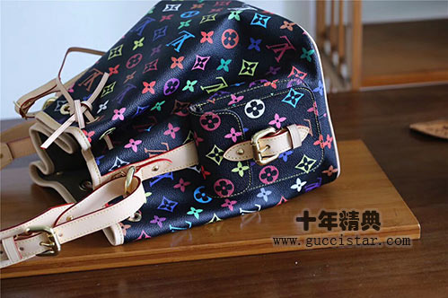 lv黑色三三彩黑彩大号Noe水桶包