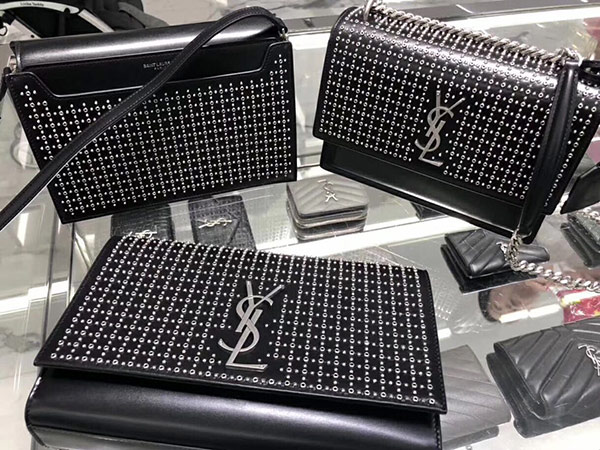 圣罗兰柳钉单肩包 ysl SUNSET BAG柳钉款斜挎包 具有极致的特色