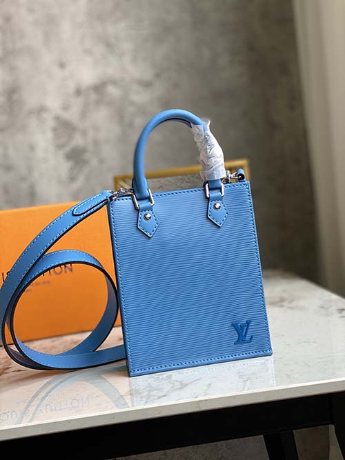 lv PETIT SAC PLAT手袋手提肩背斜挎包M69442水波纹蓝色