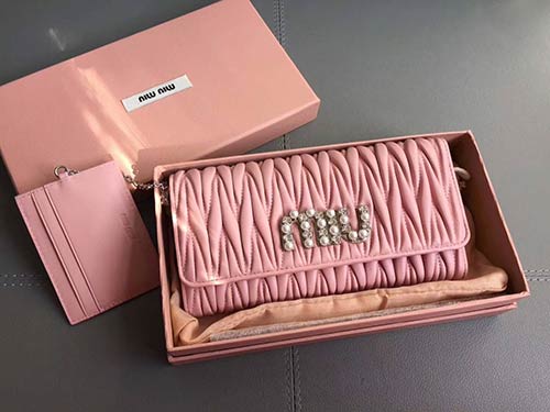 顶级原单MIUMIU钱包新品 5MH109顶级进口羊皮